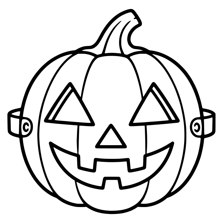 Smiling Jack-o-Lantern Mask With Triangle Eyes And Band Tabs — free holiday SVG cut file