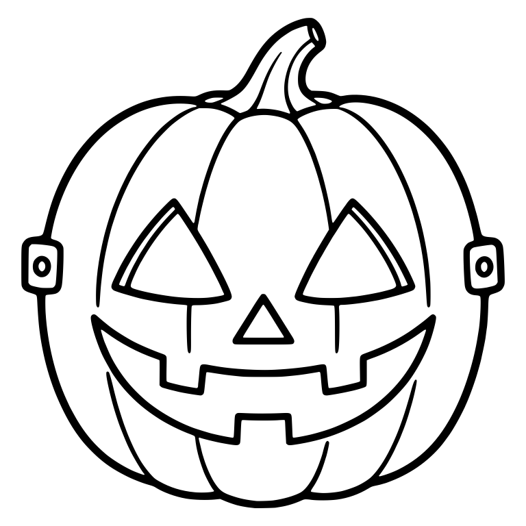Grinning Pumpkin Mask With Triangle Eyes And Square Tabs — free holiday SVG cut file