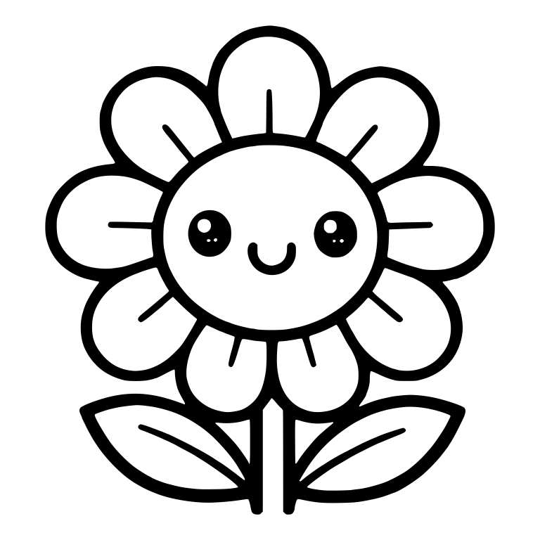 Sparkle Eyed Daisy With Veined Petals — free floral SVG cut file