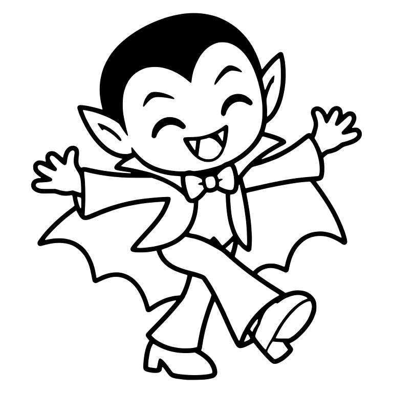 Laughing Vampire With Open Arms And Bat Wing Cape — free fantasy-creature SVG cut file