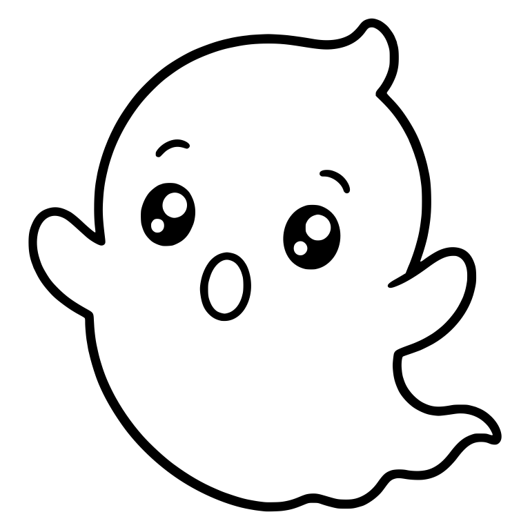 Surprised Baby Ghost Floating With Arms Out — free fantasy-creature SVG cut file