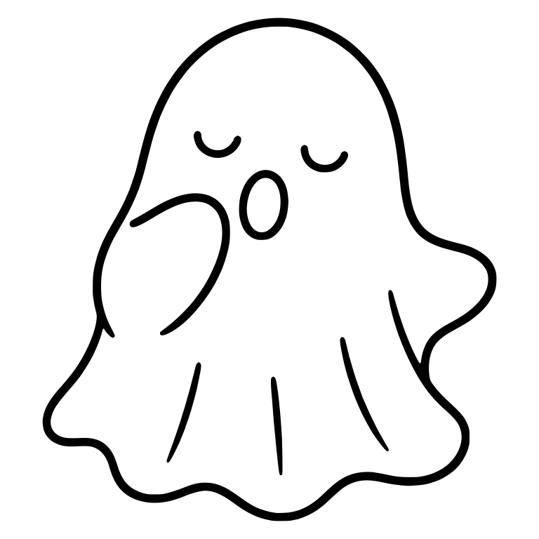 Yawning Ghost Covering Mouth with One Hand — free fantasy-creature SVG cut file