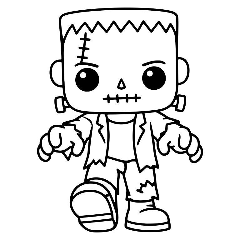 Frankenstein Monster With Stitched Mouth — free fantasy-creature SVG cut file