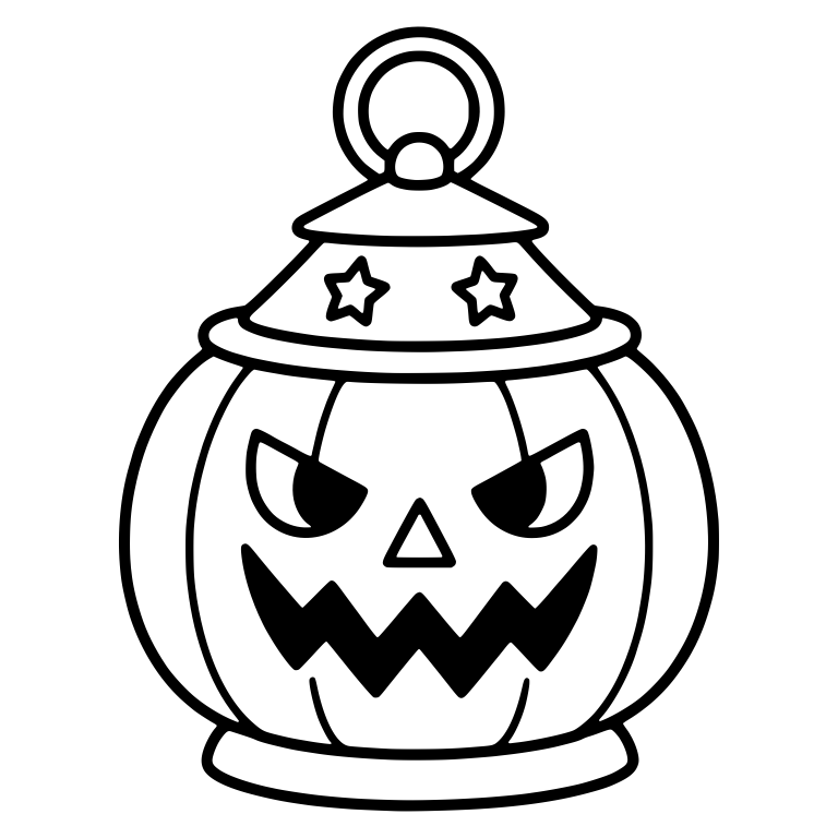 Angry Jack-o'-Lantern with Star Cap — free holiday SVG cut file