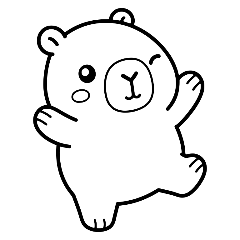 Dancing Capybara Hopping with Wink and Cheek Blush — free animal SVG cut file